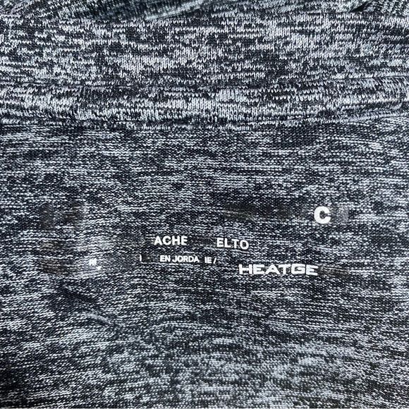 UNDER ARMOUR heat gear long sleeve polyester space dye athletic top M - Picture 5 of 5